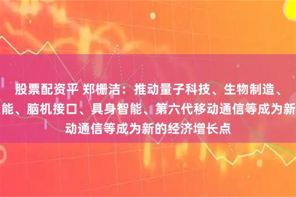 股票配资平 郑栅洁：推动量子科技、生物制造、氢能和核聚变能、脑机接口、具身智能、第六代移动通信等成为新的经济增长点