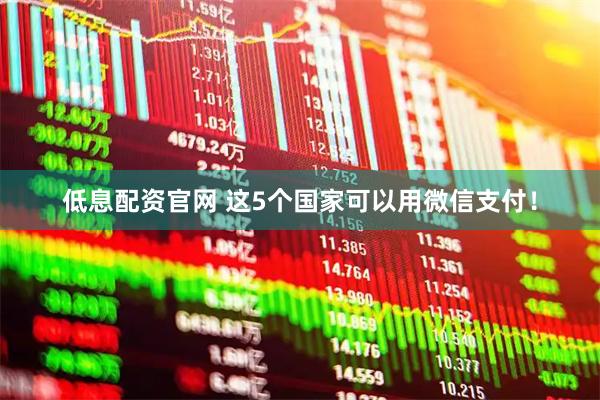 低息配资官网 这5个国家可以用微信支付！